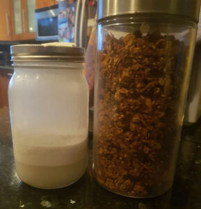 caramel granola with milk Yafet